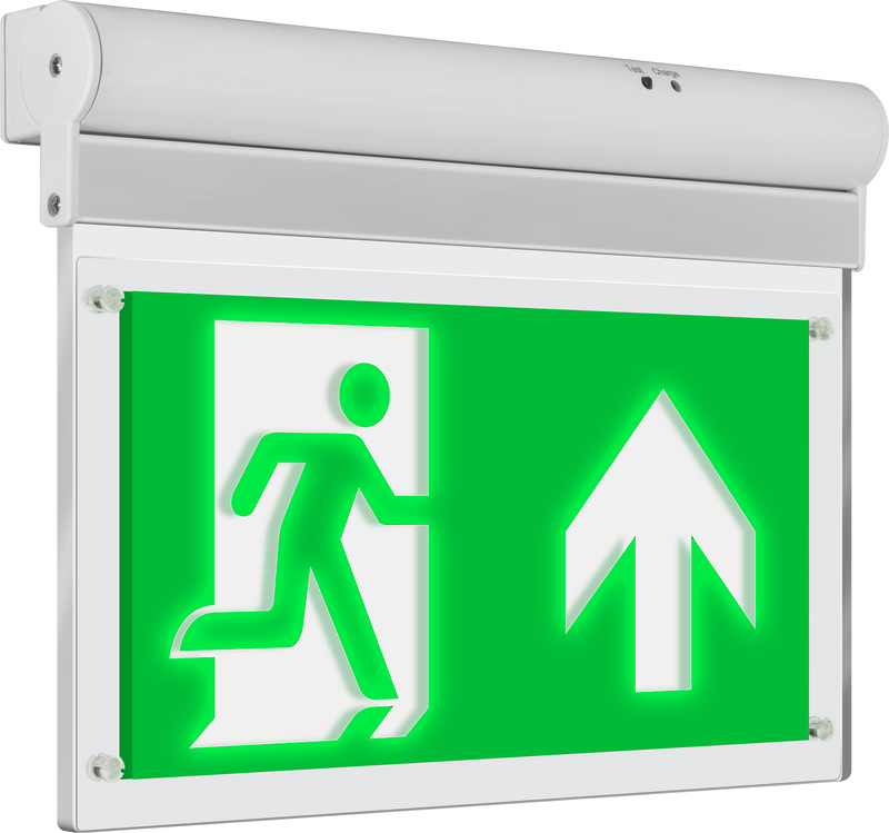 Luceco Exit Blade - Decorative exit blade self-test with up legend