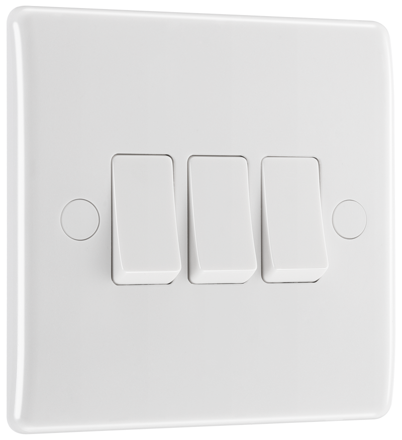 BG Electrical 800 Series - Triple, 2 way switch