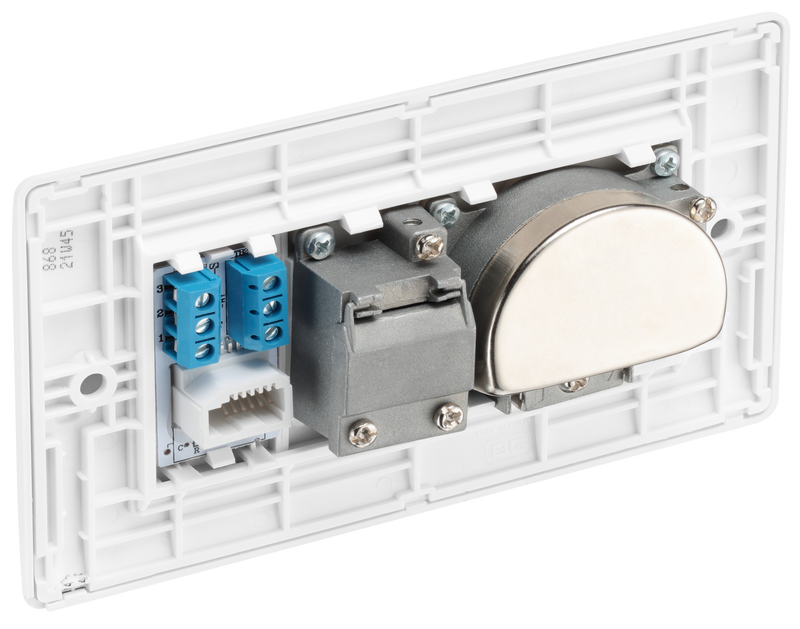 BG Electrical 800 Series - Triplex with BT outlet and co-axial return - screened