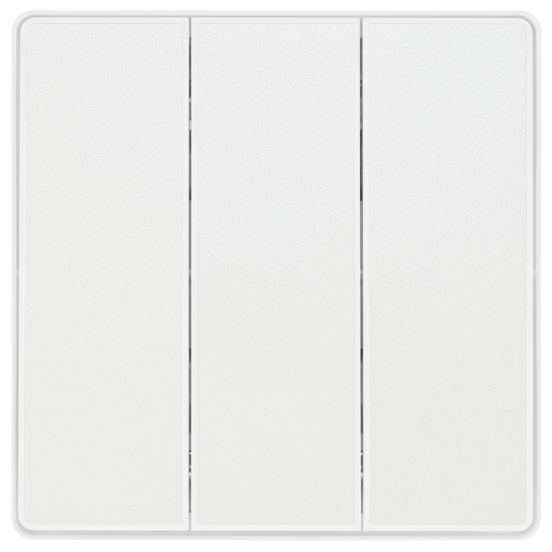 BG Electrical Evolve Pearlescent White - Triple, 2 way switch, edge rocker