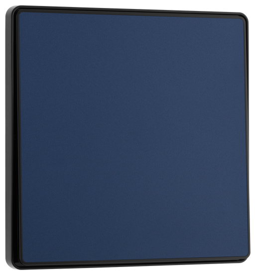 BG Electrical Evolve Matt Blue - Single, 2 way switch, edge rocker