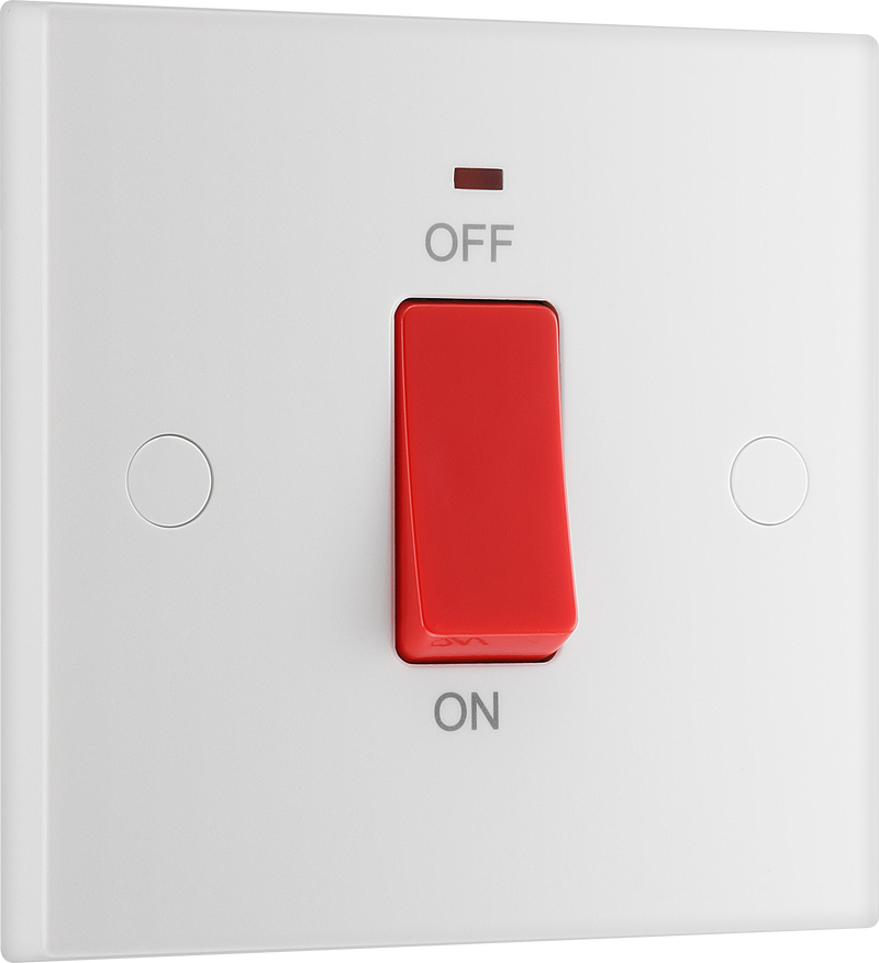 BG Electrical 900 Series - 45A, double pole, single plate, with indicator