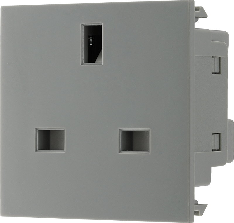 BG Electrical Euro Module - 13A (UK) unswitched socket
