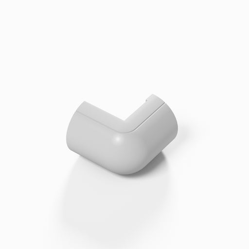 D-Line Trunking - 20x10mm White External Bend