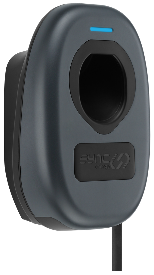 Sync Energy Wall Chargers - EV Tethered Wall Charger 2, Mode 3, 7.4kW - Wi-Fi, Ethernet