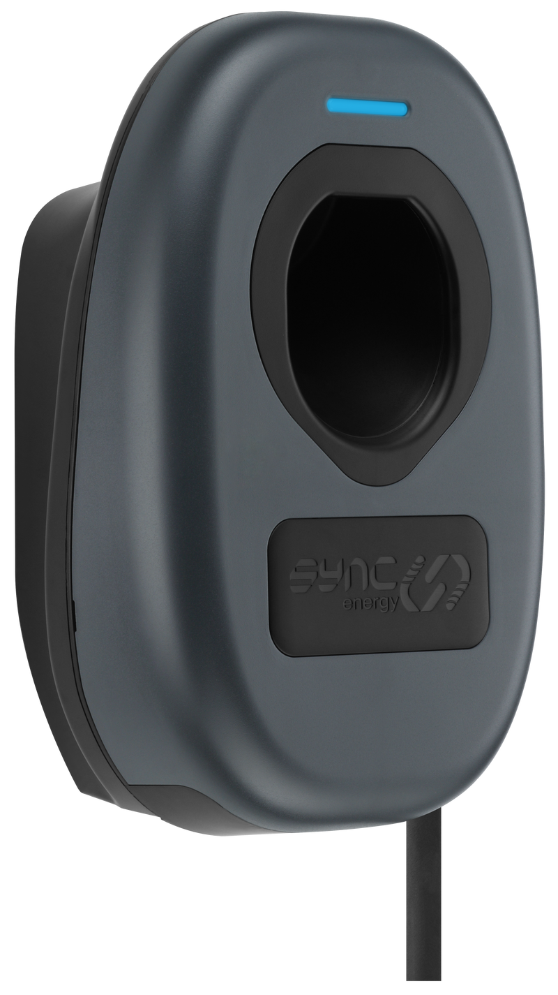 Sync Energy Wall Chargers - EV Tethered Wall Charger 2, Mode 3, 7.4kW - Wi-Fi, Ethernet