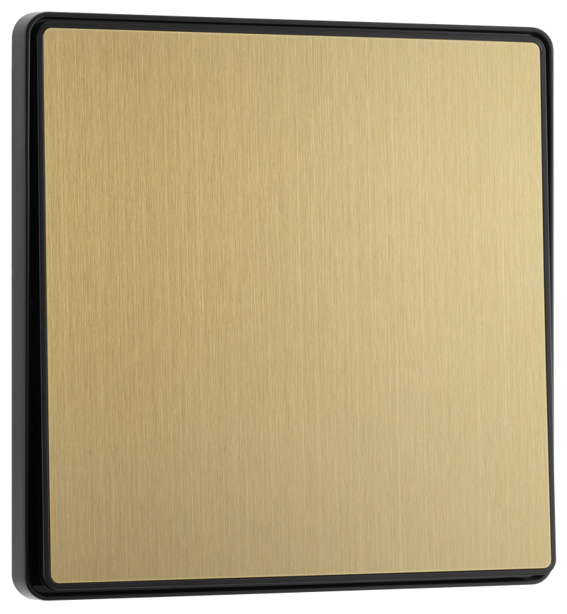 BG Electrical Evolve Satin Brass - Single, 2 way switch, edge rocker