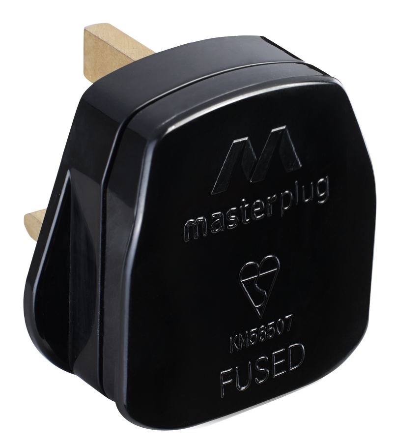 Masterplug Basic - 13A, Black