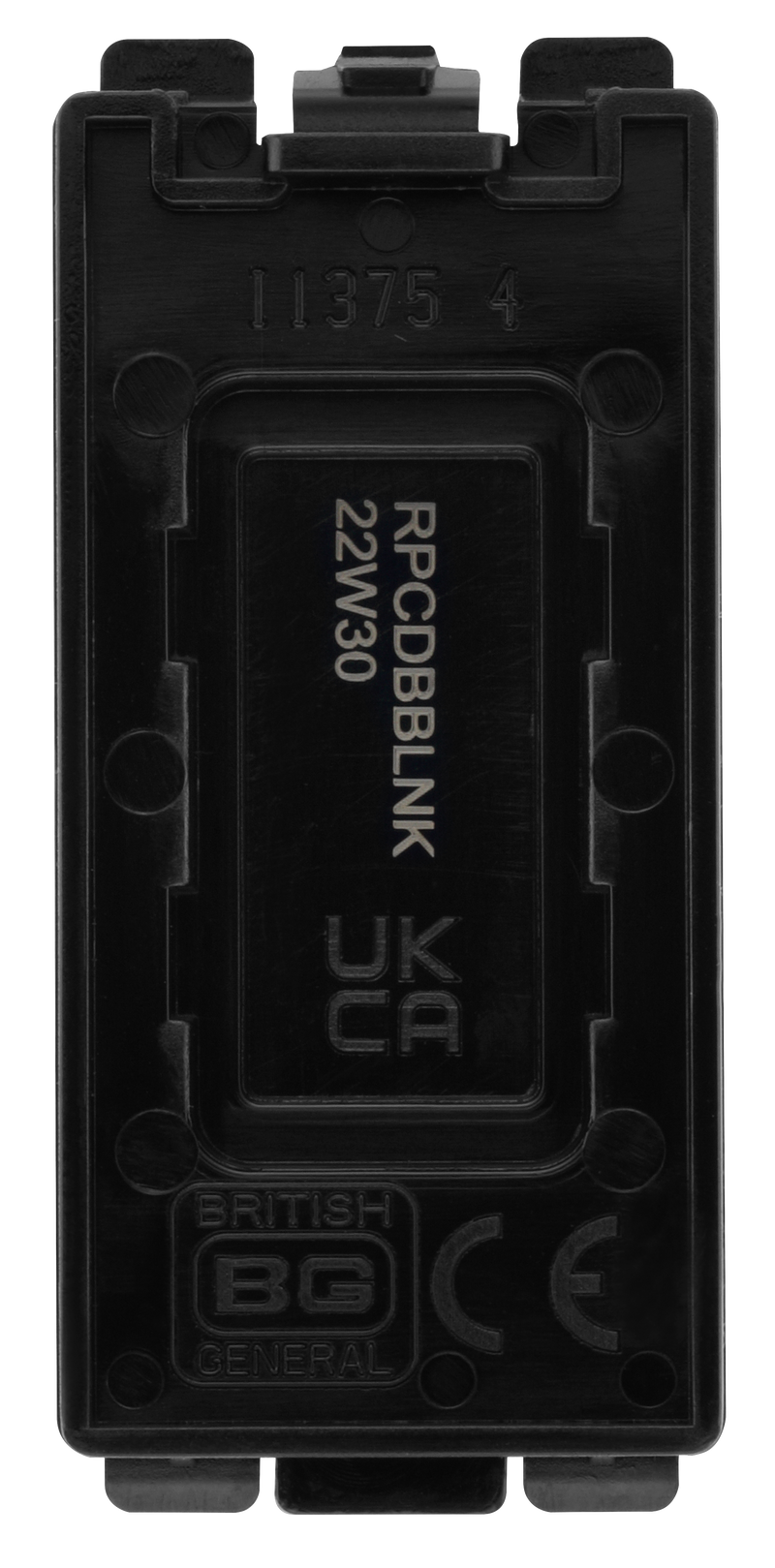 BG Electrical Grid - Blank module (EVOLVE BLACK)