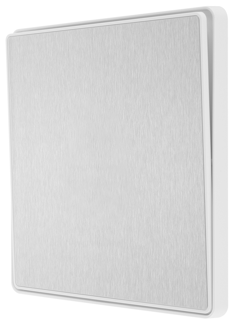 BG Electrical Evolve Brushed Steel - Single, 2 way switch, edge rocker