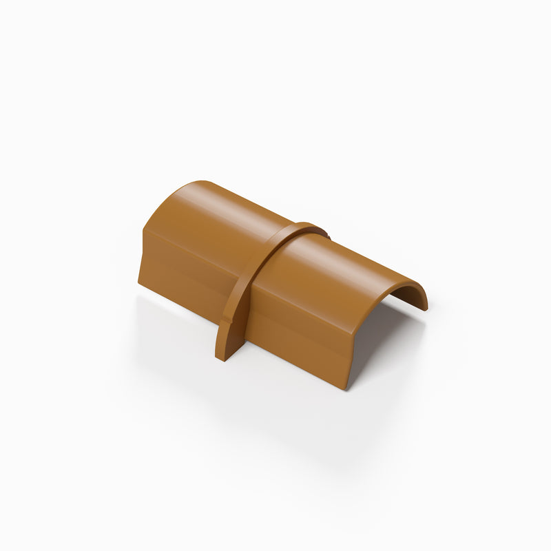 D-Line Trunking - 30x15mm Oak-Effect Smooth-Fit Connector