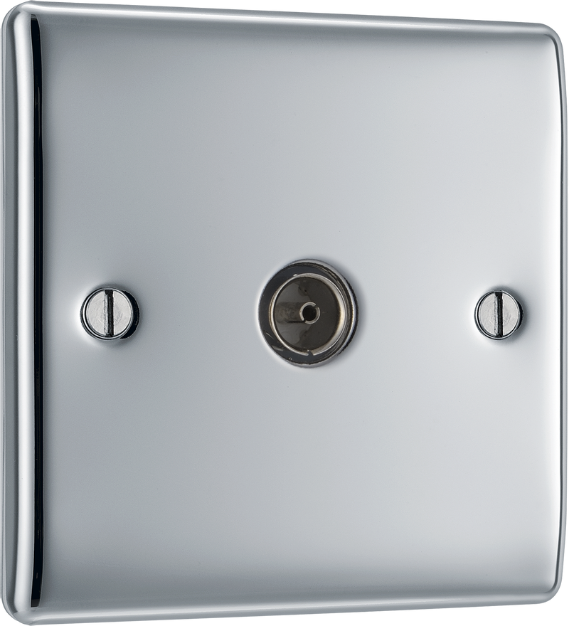 BG Electrical Nexus Metal Polished Chrome - Single, co-axial