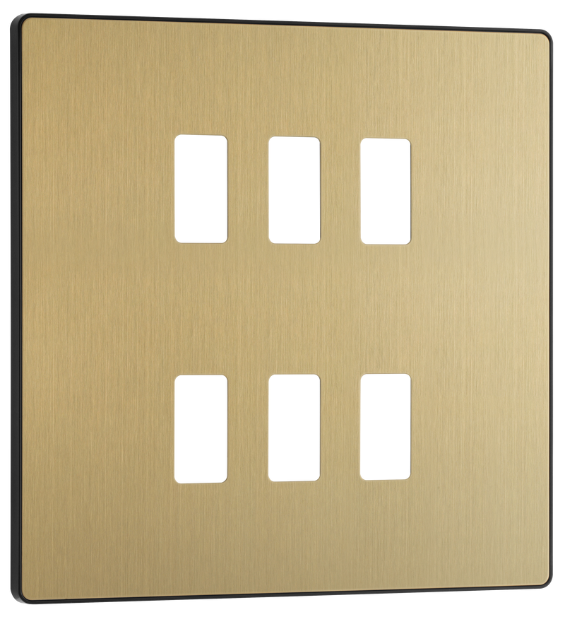 BG Electrical Grid - 6 module, square