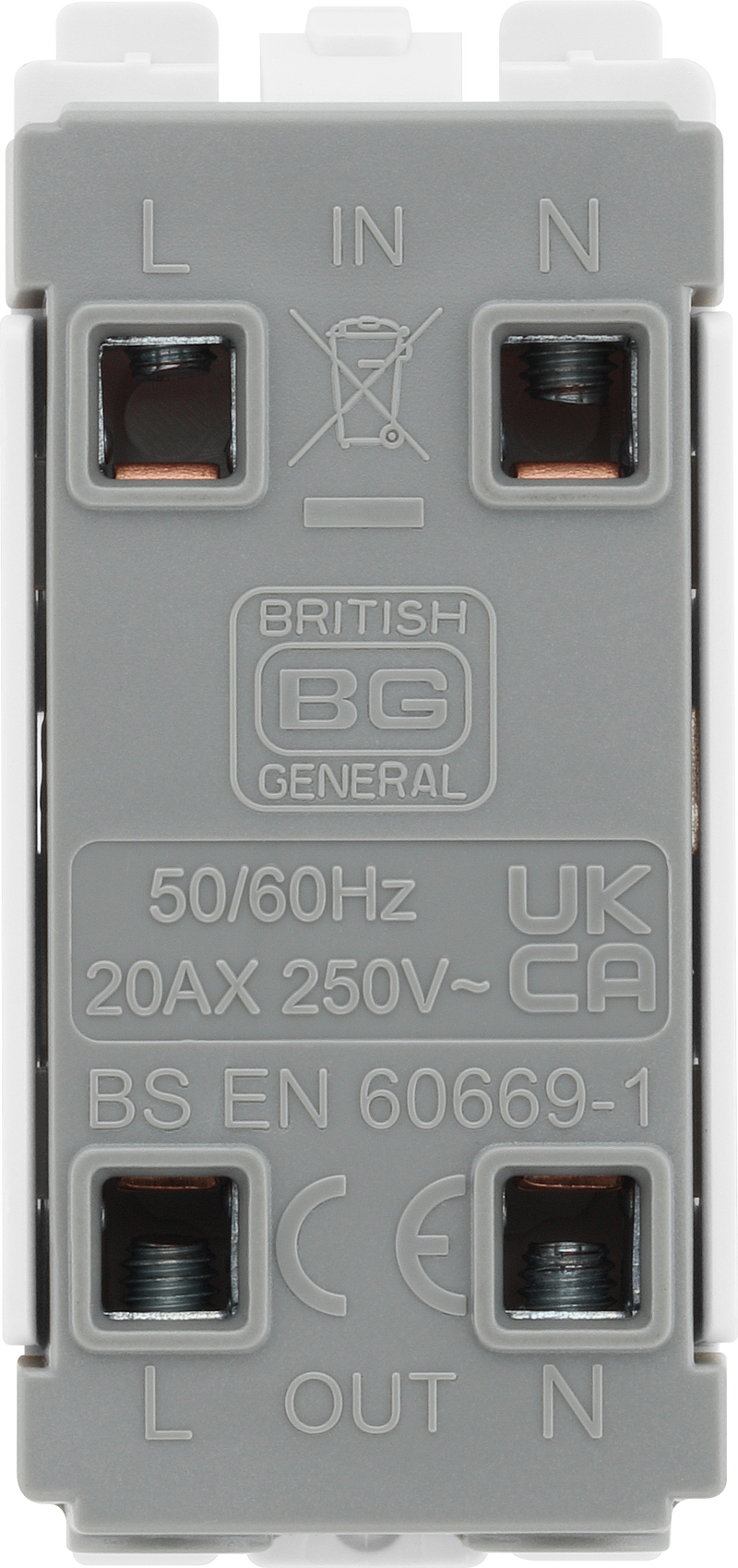 BG Electrical Grid - Double Pole (EVOLVE WHITE)