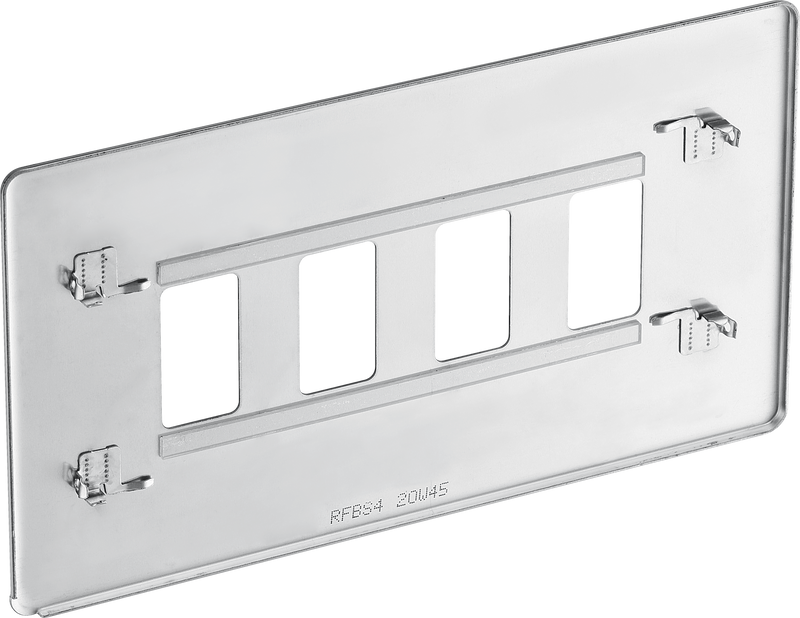 BG Electrical Grid - 4 module, rectangular