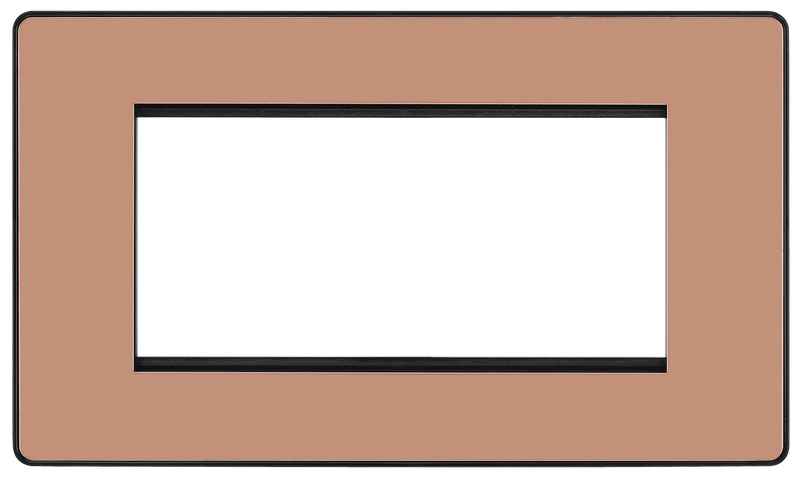BG Electrical Euro Module - 4 module - rectangular