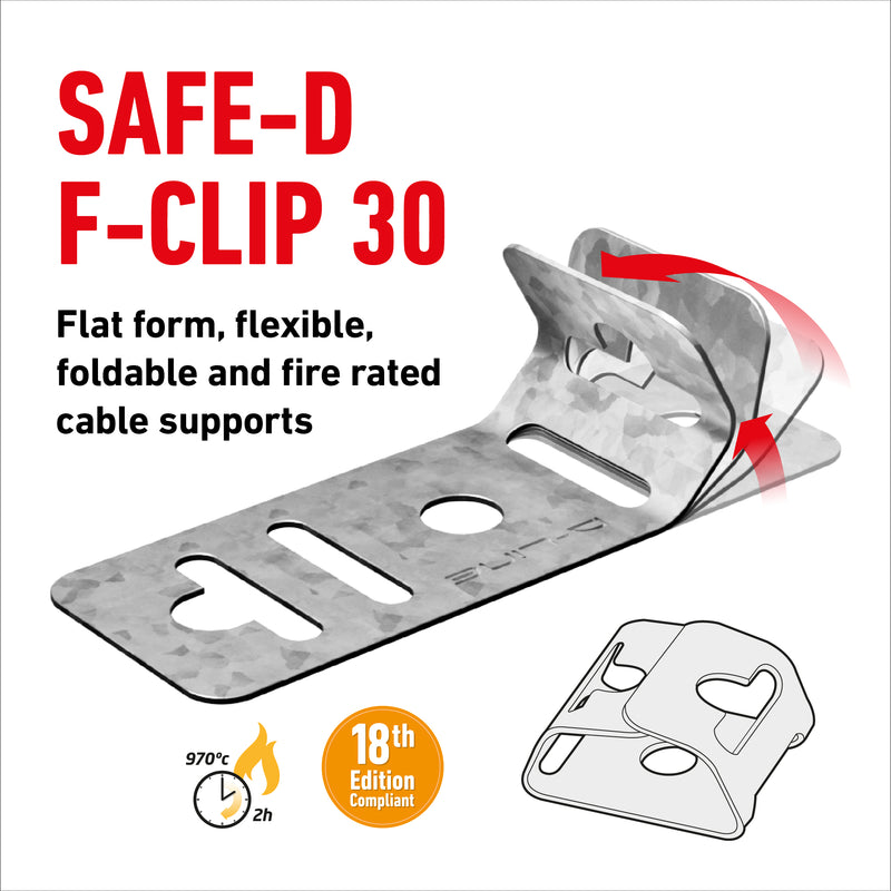 D-Line Fire Clip - Safe-D F-Clip 30 (Pack of 100)