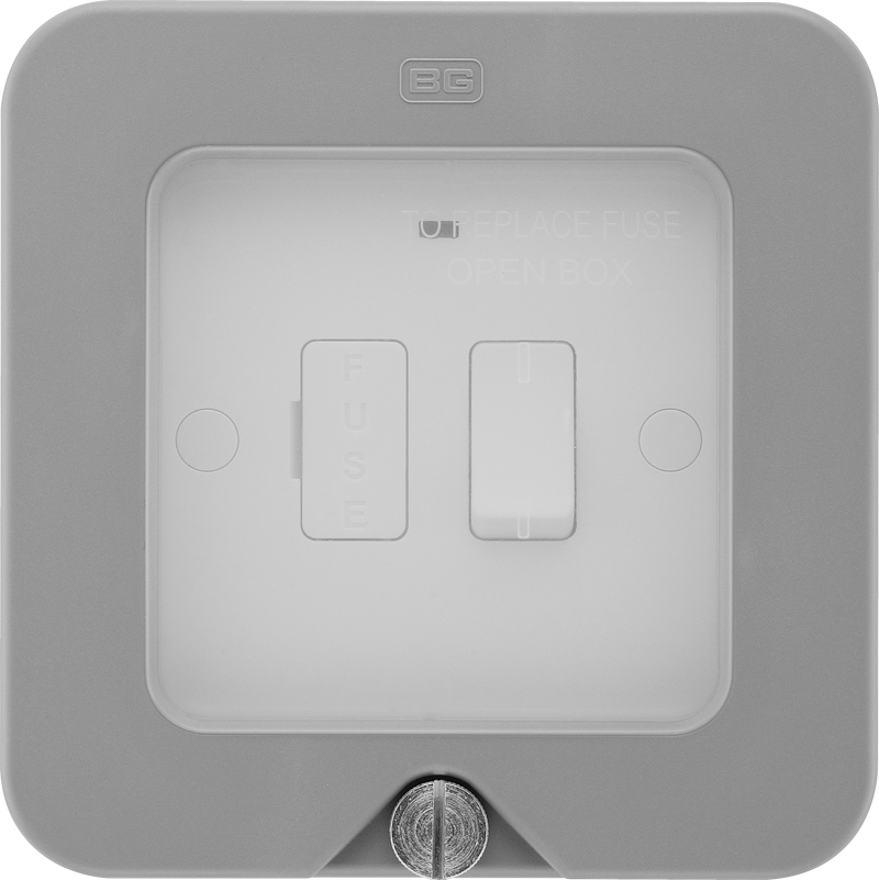 BG Electrical Weatherproof Storm - Switched and fused with indicator and flex outlet IP66