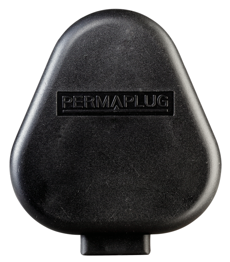 Masterplug Basic - Round Pin, 15A, Black
