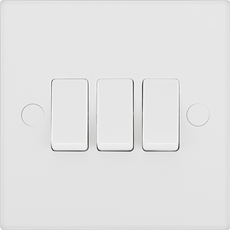 BG Electrical 900 Series - Triple, 2 way switch