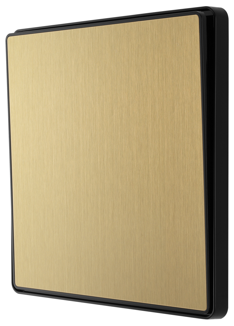 BG Electrical Evolve Satin Brass - Single, 2 way switch, edge rocker