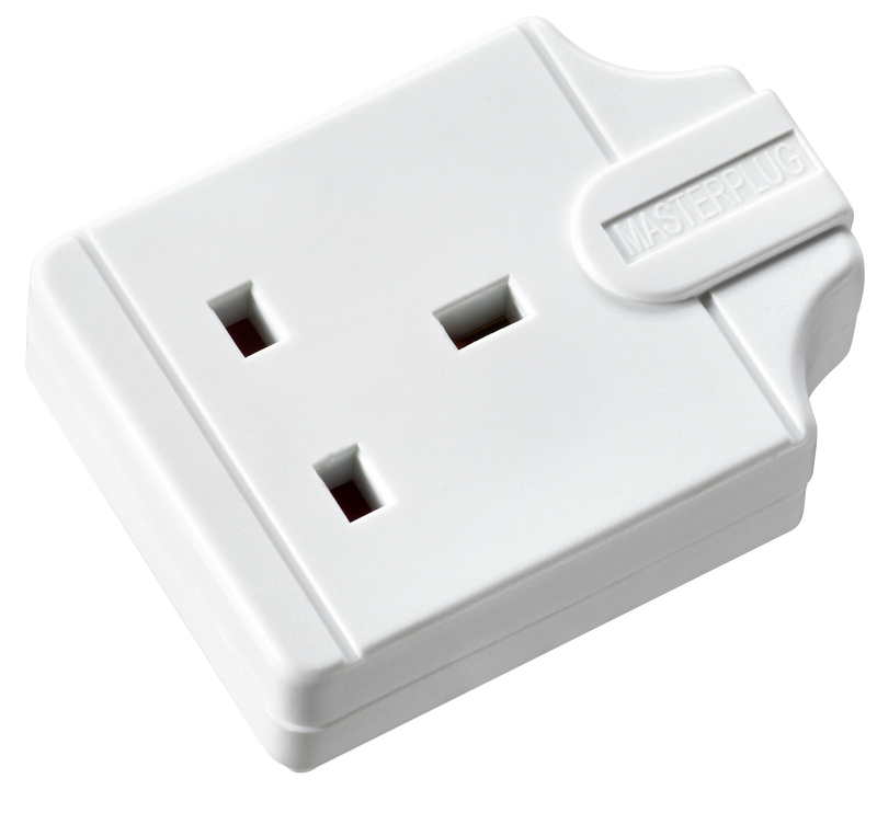 Masterplug Basic - 1 Socket, 13A, White