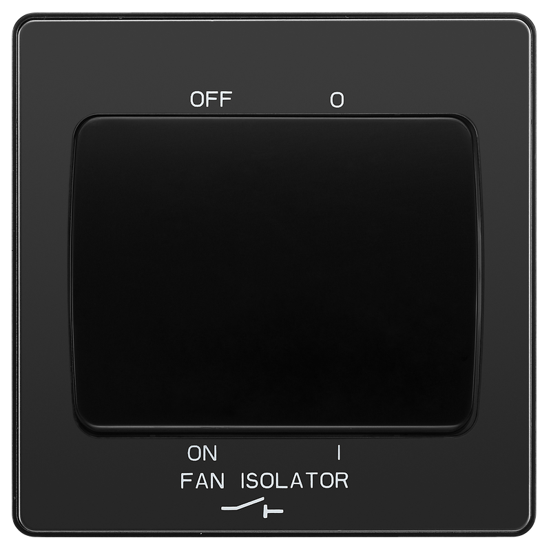 BG Electrical Evolve Black Chrome - Fan isolator