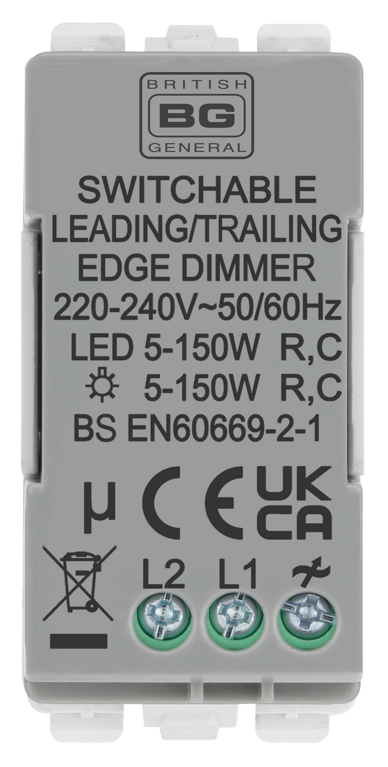 BG Electrical Grid - 2 way, Intelligent Dual Mode Dimmer