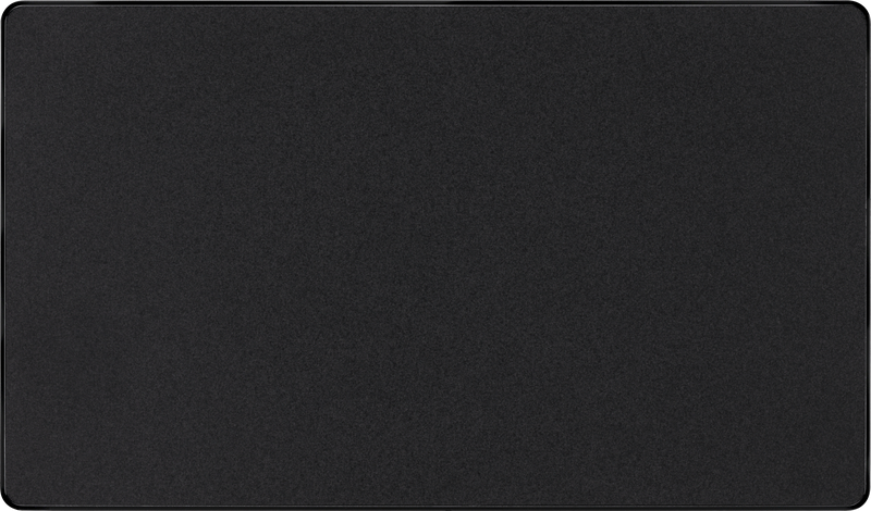 BG Electrical Evolve Matt Black - Double, blank plate