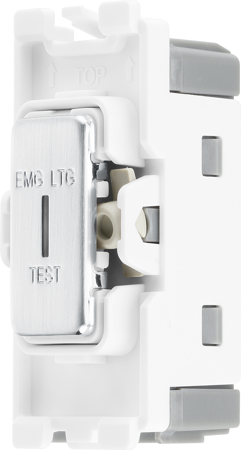 BG Electrical Grid - 2 way, single pole, printed EMG LTG TEST