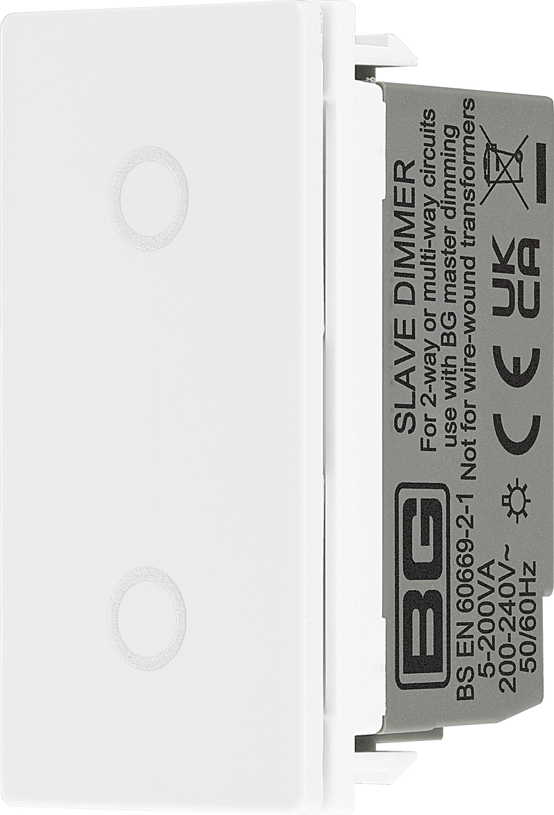 BG Electrical Euro Module - Touch LED dimmer secondary