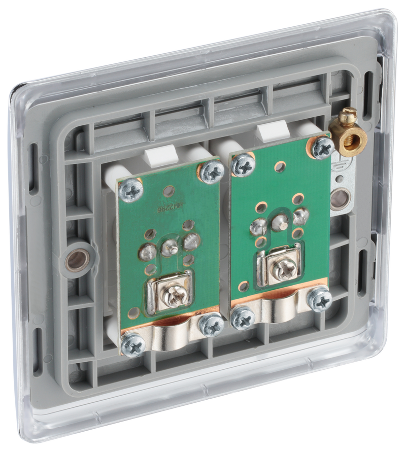 BG Electrical Nexus Metal Polished Chrome - Double, co-axial