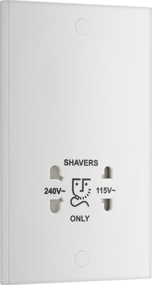 BG Electrical 900 Series - 115/240V dual voltage shaver socket