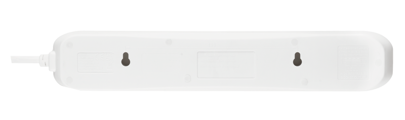 Masterplug USB - USB A + C 10.5W, 4 Sockets, 1m, 13A, White