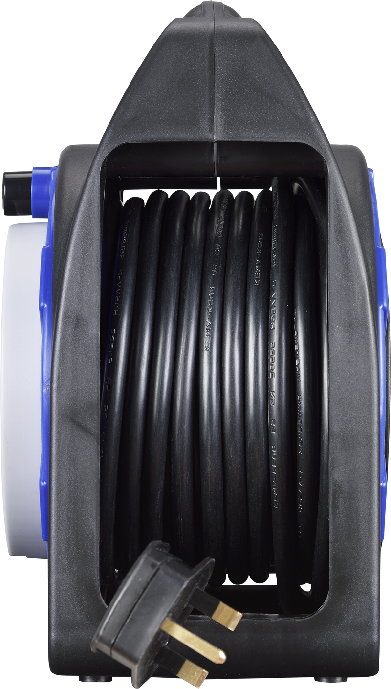 Masterplug Work - 15m, 4 Sockets, 13A, Blue
