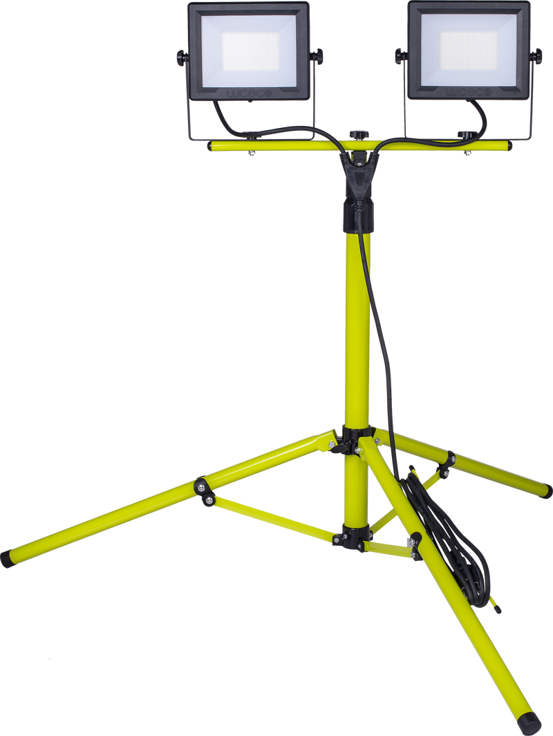 Luceco Tripod 20w - Eco worklight tripod twin 50W heads