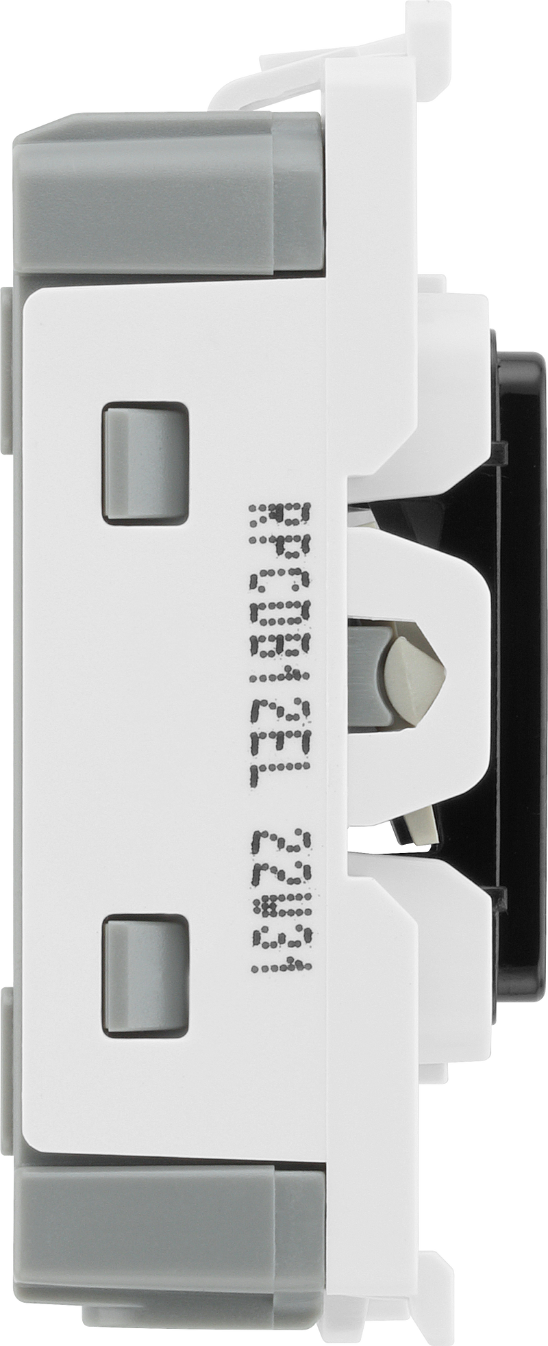 BG Electrical Grid - 2 way, single pole, printed EMG LTG TEST (EVOLVE BLACK)