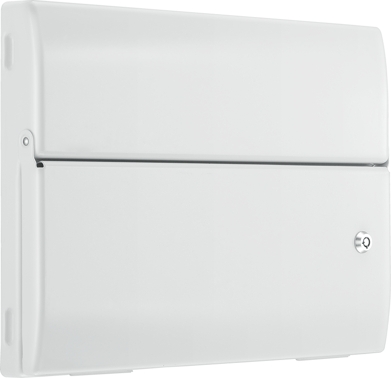 BG Circuit Protection Front Panels - 12 module, lockable cover with barrel lock
