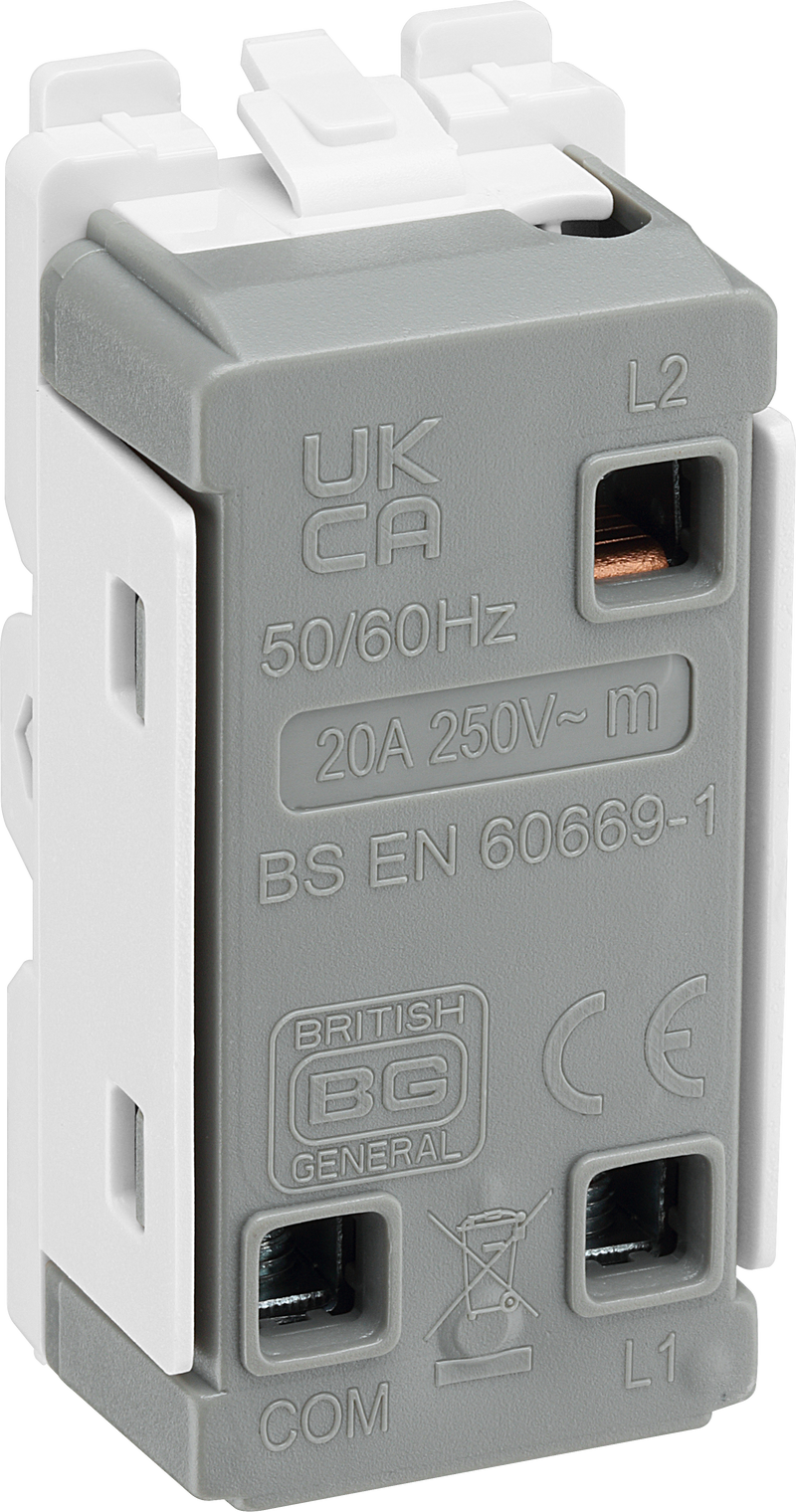 BG Electrical Grid - 2 way, single pole, centre off
