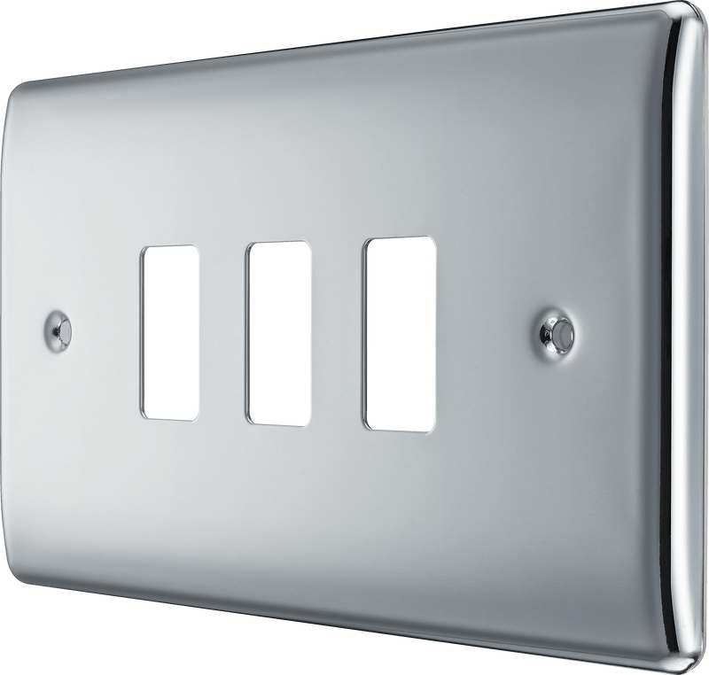 BG Electrical Grid - 3 module, rectangular