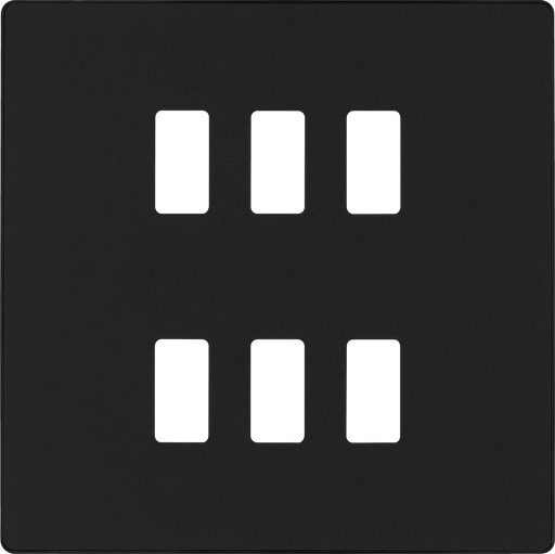 BG Electrical Grid - 6 module, square