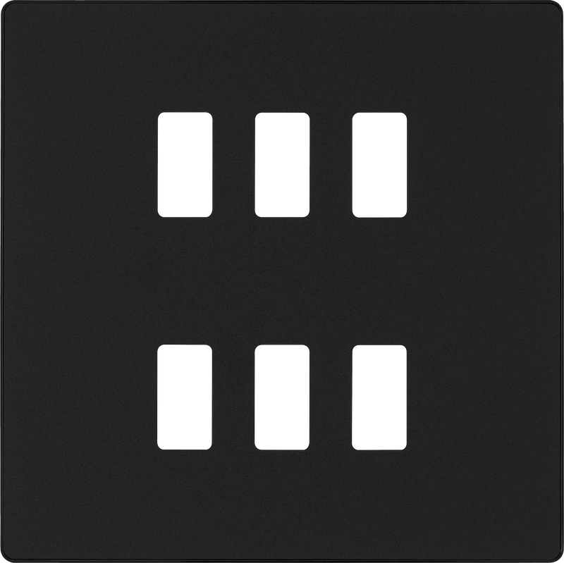 BG Electrical Grid - 6 module, square