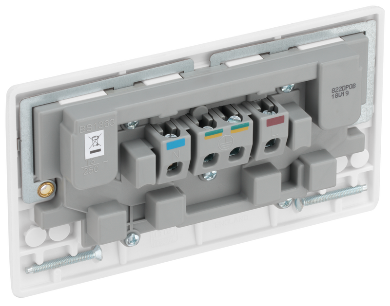 BG Electrical 800 Series - Double switched,double pole, outboard rockers