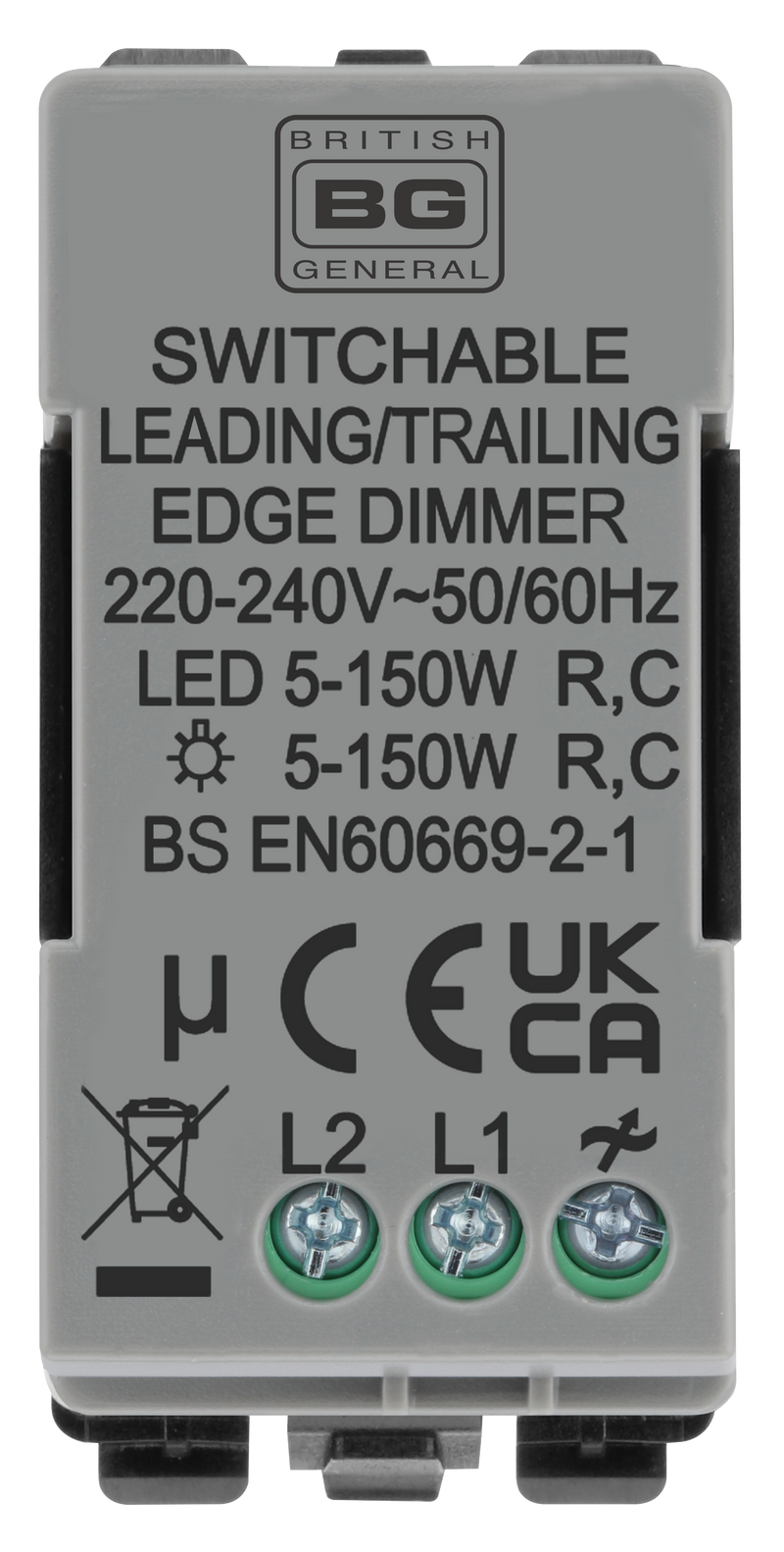 BG Electrical Grid - 2 way, Intelligent Dual Mode Dimmer