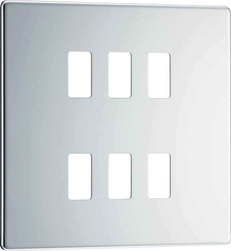 BG Electrical Grid - 6 module, square