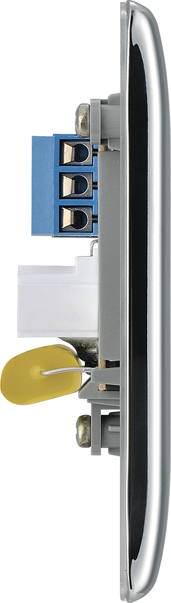 BG Electrical Nexus Metal Polished Chrome - Single, telephone socket, master