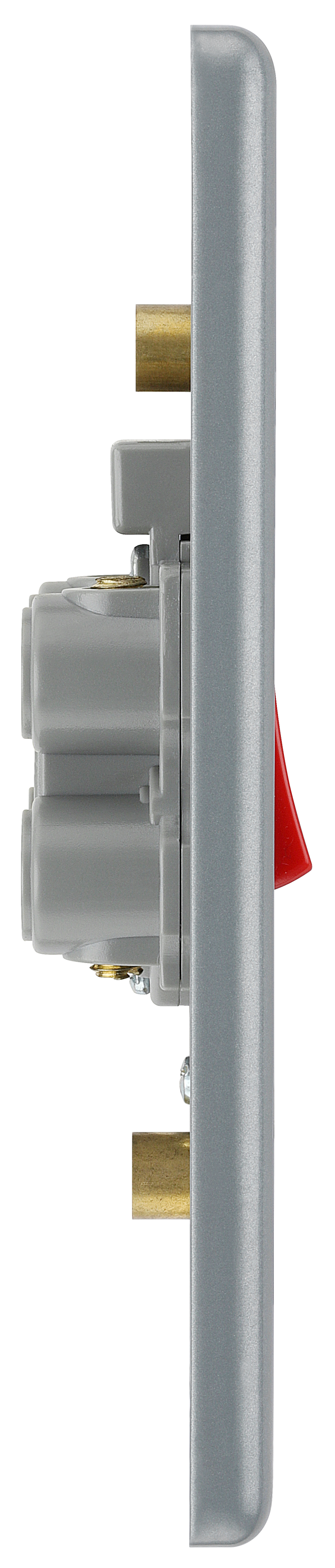 BG Electrical Metal Clad - 45A, double pole, large plate, with indicator