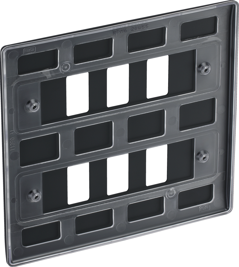 BG Electrical Grid - 6 module, square