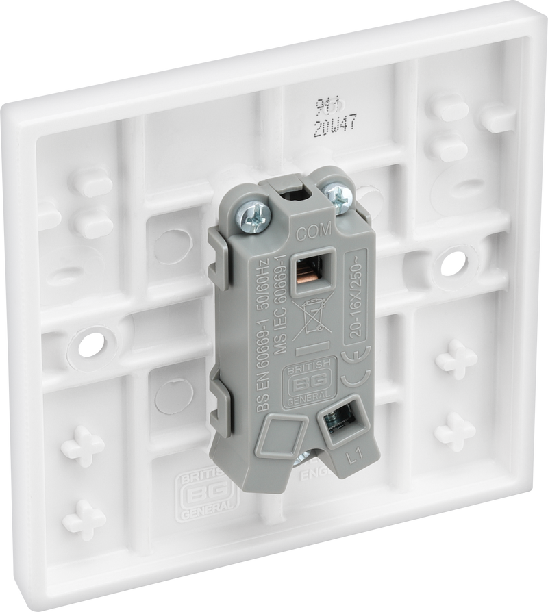 BG Electrical 900 Series - Single, 1 way switch