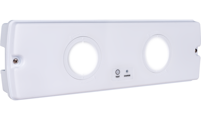 Luceco Tempus Dual - Tempus Dual Bulkhead Extra, 3hr, IP65, 6.5W, 800lm